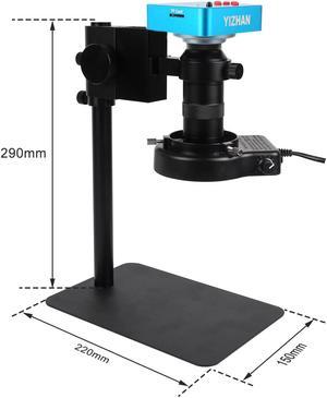 Zoom 130X Soldering Microscope With Digital 2K 1080P 60FPS 38MP Digital Camera Repair Tool Usb Microscope Hardware Craftsmanship Mobile Microscope Black
