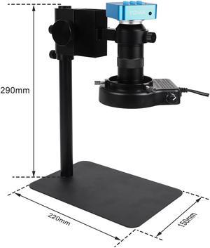 High Quality 130X Lens Mobile Phone Repair Microscope With 4K 1080P 60FPS Digital Soldering HD-MI USB Camera Industrial Testing Microscope Tool Protect Eyes Black