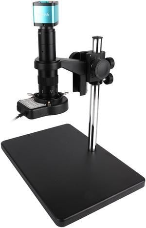 48MP 4K 1080P HD-MI USB Video Microscope Camera 180X Zoom C Mount Lens Digital Microscopes for Laboratory Teaching Microscope  Tool