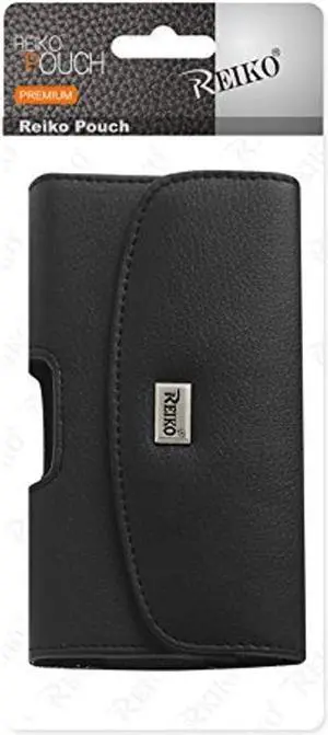 Reiko Wireless Horizontal Pouch with Magnetic Closure (6.62X3.46X0.68) - Black