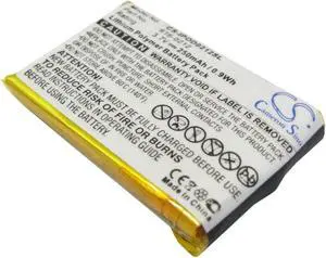 Battery for Apple iPOD Shuffle MB226LL/A MB228LL/A 616-0212 MB519LL/A MP3 250mAh
