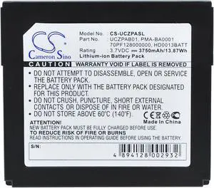 Battery for Creative Zen Portable Media Center BA20603R79913 PMA-BA0001 UCZPAB01