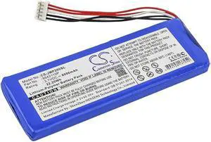 Speaker Battery for JBL 5542110P Pulse 2 Pulse II PULSE2BLKUS CS-JMP200SL 6000mA