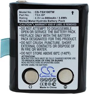 Two-Way Radio Battery for Doro TSX-BP TriSquare WT86 TSX100 TSX300 800mAh Ni-MH
