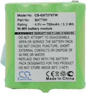 Battery for Uniden Midland AVP6 BATT6R BATT-6R C881 GXT650 LXT340 LXT350 GMR885