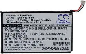 Estry Battery Replacement for Nuvi 2669LMT Nuvi 2660LMT Nuvi 2460LMT Nuvi 2595LMT Nuvi 2595LM 361-00051-00 361-00051-01 361-00051-12