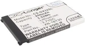 Estry Battery Replacement for Sharp GX30 GX31 TM-150 GX29 550SH GX30i GZ100 GZ200 GX15 GX-T17 GX40 GX293 GX17 GX-T25 GX32 GX-L15 GX-T15 GX-T300 GX-F200 GX-T29 GX25 GX-E30 GX30c CE-BL150 XN-1BT30