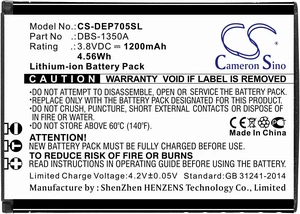 Estry Battery Replacement for Doro SmartEasy 7050 7050TL 7441 7070 7050 Flip DFC-0180 7060 DBS-1350A Estry Battery Replacement for Doro SmartEasy 7050 7050TL 7441 7070 7050 Flip DFC-0180 7060 DBS-1350A