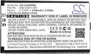 Estry Battery Replacement for Lightspeed A500 Aviation Tango 806-00001-000