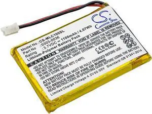 Estry Battery Replacement for WM10 GPZ 7000 WM12 CTX 3030 WM-10 0303-0036