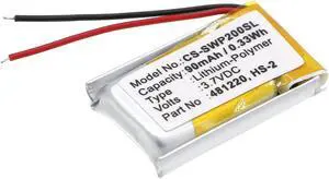Estry Battery Replacement for WE-P301 WEP-210 WEP-200 B481220 AHB601218 HS-2 481220