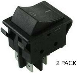 2PACK New Brand No.05M1943 Cherry Switch, Rocker, Dpst, 16a, 250v, Black