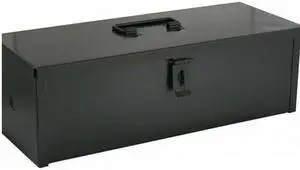 Black Tractor Mounted Tool Box 20"W 6"L