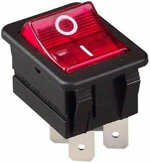 Rocker Switch, Dpst, 16a, 250vac