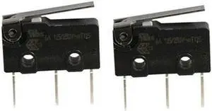 2PACK Zippy Technology 26-19005 Micro Switch 10A w/ 5/8" Actuator Arm