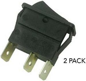 2PACK - Arcolectric Switches C5503ptnam Rocker Switch,Spst,20a,250vac,Red