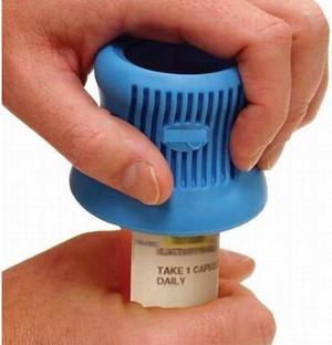 535074 - PILL BOTTLE OPENER W/MAGNIFYING GLASS 4X