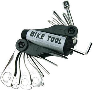 ABTS1 - BICYCLE TOOL KIT 15PCS/SET FLAT SCREWDRIVER/SOCKET/RING SPANNER