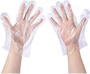 KA-36096A - GLOVES PLASTIC DISPOSABLE LARGE  (100 pcs/pkg)