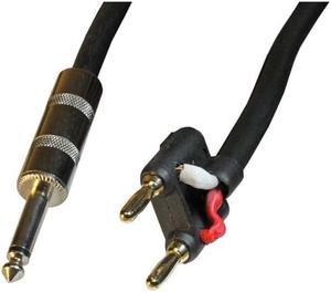 CA1059A-25FT - AUDIO CABLE 6.3MON PL-BANANA PL2 25FT