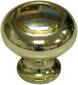 40913 - KNOB CABINET 1.25IN POLISHED BRASH FINISH