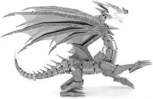 ICX023 - SILVER DRAGON THREE SHEET 3D METAL MODEL KITS