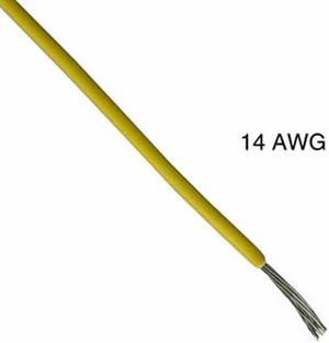 T0817-21-05 - WIRE STRANDED 14AWG 100FT YELLOW TC PVC