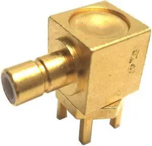 M39012/96-0001 - MIL SPEC SMB PLUG PCRA MALE PIN 75R GOLD