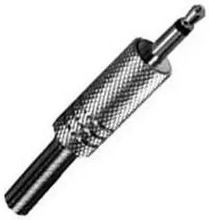 24-304-2 - AUDIO PL 3.5 MONO METAL STRAIN RELIEF (2 pcs/pkg)