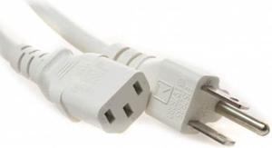 PC4A-13D-09010F - INST CORD 3/18 10FT RND WHT SJT PLUG 5-15P TO FEM C13