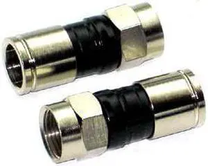 PPCEX6PLUS - F PLUG RG6 PERMA-SEAL UNIVERSAL BLK FOR SINGLE DUAL TRI QUAD CAB (50 pcs/pkg)