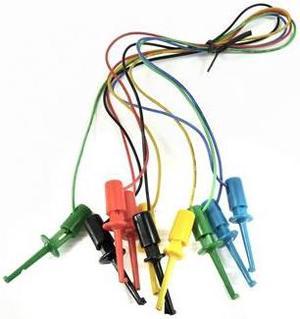 500 - IC TEST LEAD SET 16IN 5 COLOURS GRABBER SEIZER PROBES (5 pcs/pkg)