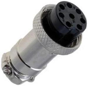 1274-0025 - MICROPHONE 8F INLINE PLUG METAL