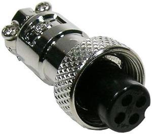 25-724M-1 - MICROPHONE MINI 4F INLINE PLUG METAL