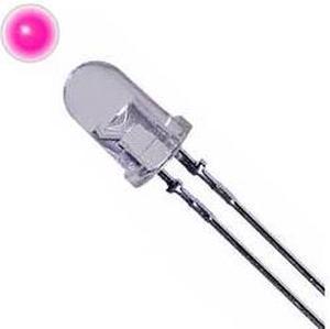 NTE30125 - LED3 WATERCLEAR PINK 1000MCD 3.3V 20MA (5 pcs/pkg)