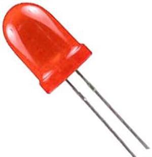 05841 - LED5 DIFF RED 600-1200MCD 10MA 630NM 1.9V-2.1V (100 pcs/pkg)