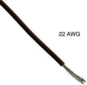 T1011-21-08 - WIRE STRANDED 22AWG 100FT BROWN TC PVC