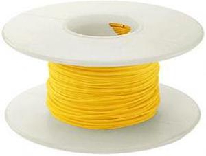 KYNAR YELLOW - WW WIRE 30AWG SOLID 50FT YELLOW