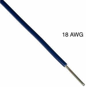 T1057-21-07 - WIRE SOLID 18AWG 100FT BLUE TEW TC