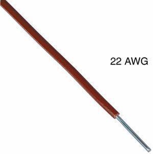 T1010-21-08 - WIRE SOLID 22AWG 100FT BROWN TR64 TC