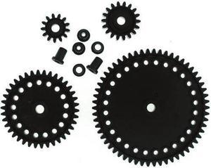 870148 - GEAR ADVANCED SET PLASTIC INCLUDES 58T 38T 18T 13T 4INSERT