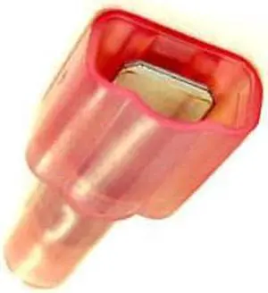 162160-100 - QUICK CONN MALE RED 0.250IN 22-18AWG 6.35X0.8MM FULLY INSU. (100 pcs/pkg)