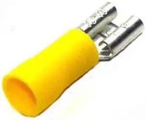 160448-100 - QUICK CONN FEM YEL 0.250IN 12-10 AWG 6.35X0.8MM (100 pcs/pkg)