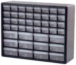 10144 - STORAGE CABINET 44 DRAWERS PLAST 20X15.81X6.37INCH