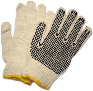 46I-TS700NPD-MEDIUM - GLOVES ANTI-SLIP KNITTED MEDIUM COTTON/POLYESTER (12 pcs/pkg)