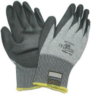 14I-T5/PU-MEDIUM - GLOVES CUT RESISTANT MEDIUM GRY EN388 CUT LEVEL OF 5