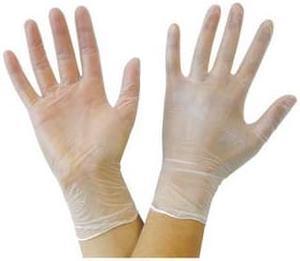 46I-525GPF-MED - GLOVES VINYL MEDIUM CLEAR POWDER FREE SINGLE USE ONLY (100 pcs/pkg)