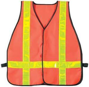 55212 - SAFETY VEST REFLECTIVE ORANGE POLYSTER FLOURSCENT