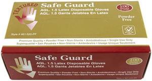 46I-520PF L - GLOVES LATEX LARGE MEDICAL EXAMINATION POWDER FREE BEIGE (100 pcs/pkg)