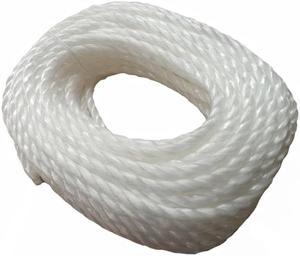 PT4100 - ROPE POLY TWISTED 1/4INX100FT CAPACITY LOAD OF 113LB WHITE